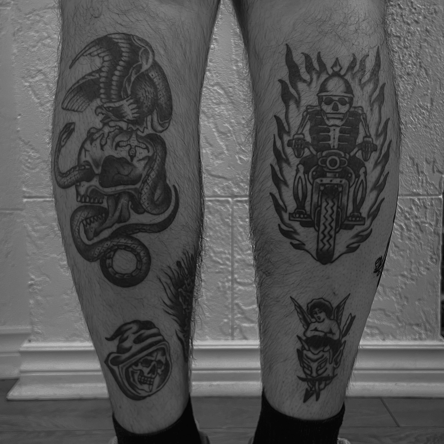 Tattoo by @emile_erikoff — american_traditional, black_and_grey