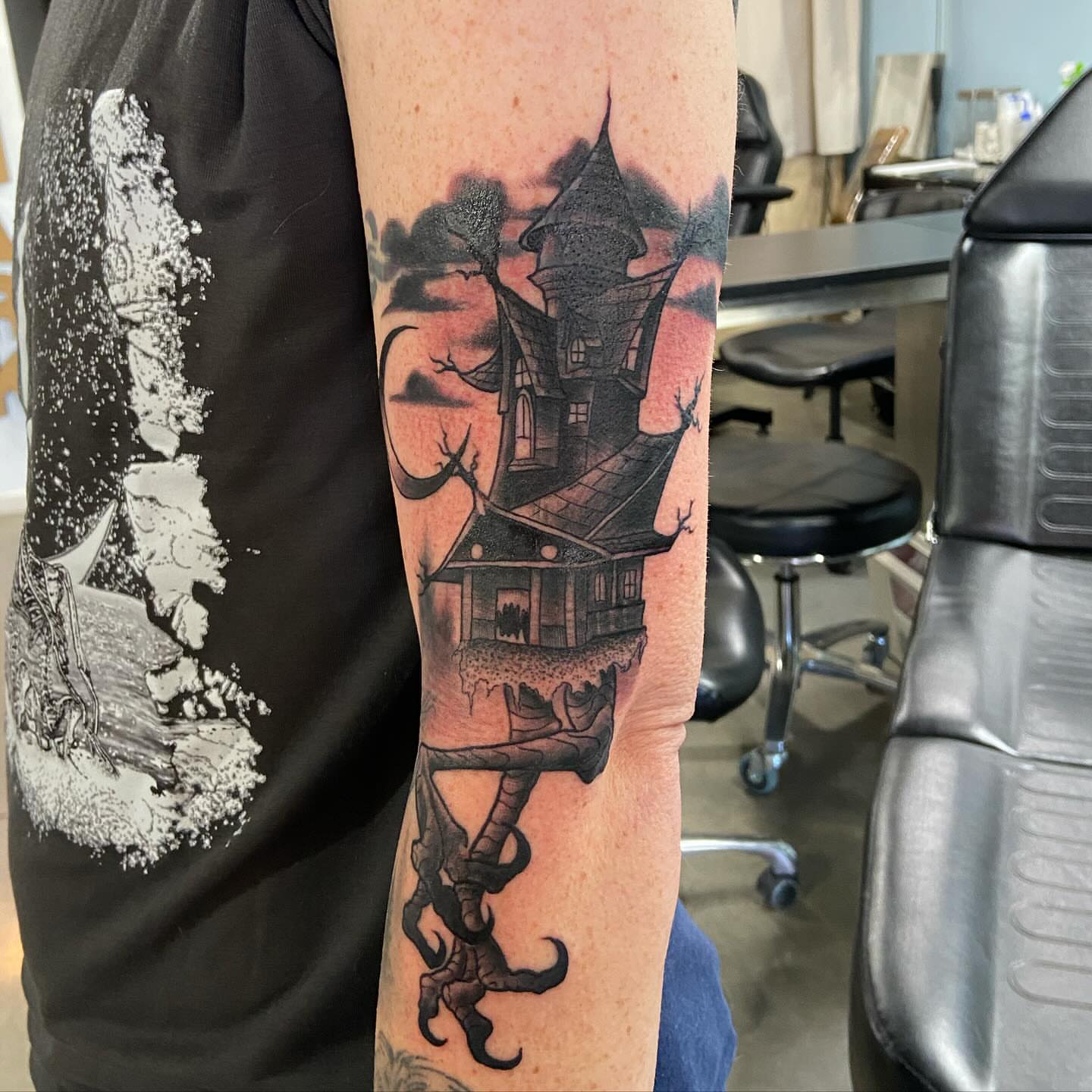 Tattoo by @josh_kirkpatrick_tattoo — black_and_grey, realism