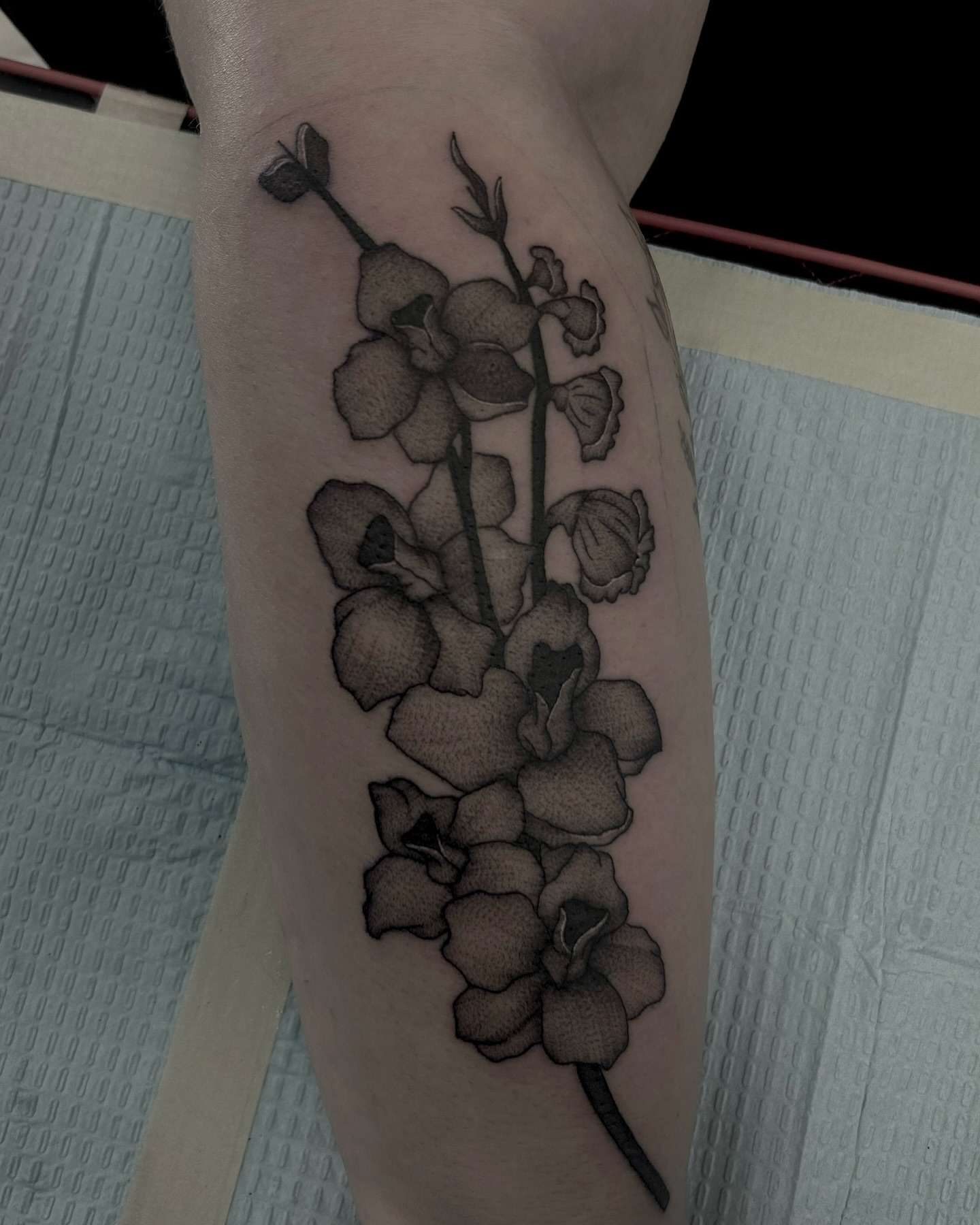 Tattoo by @deadgirltatting — black_and_grey
