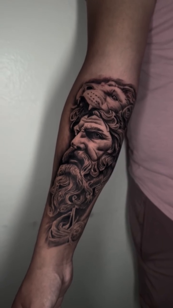 Tattoo by @diegoaravenatatuajes — realism, black_and_grey