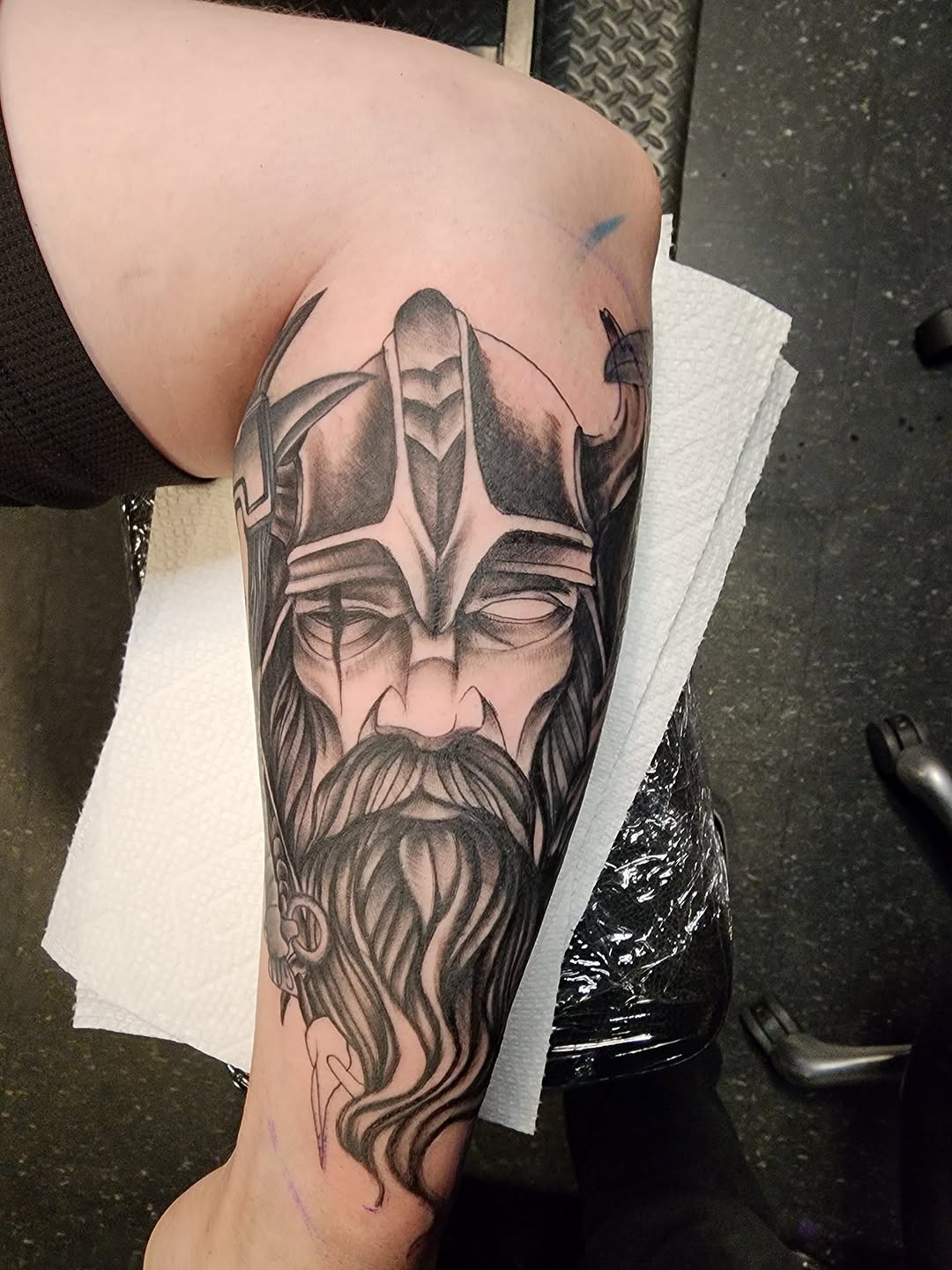 Tattoo by @boeshane — black_and_grey, realism