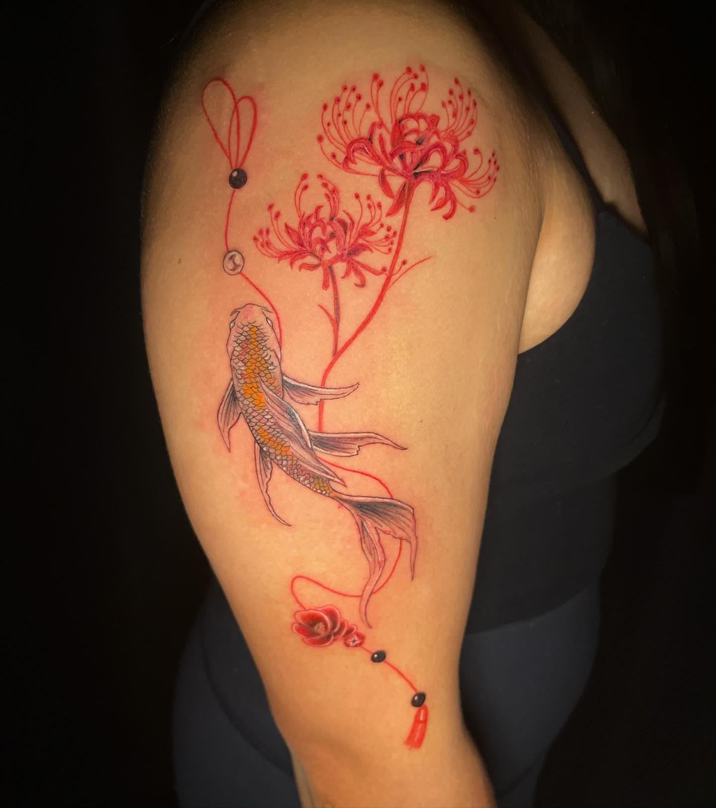 Tattoo by @blackdragon_tat2 — dotwork, japanese_irezumi