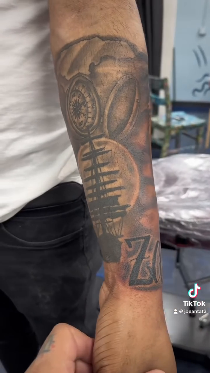 Tattoo by @jbeantat2 — realism, black_and_grey