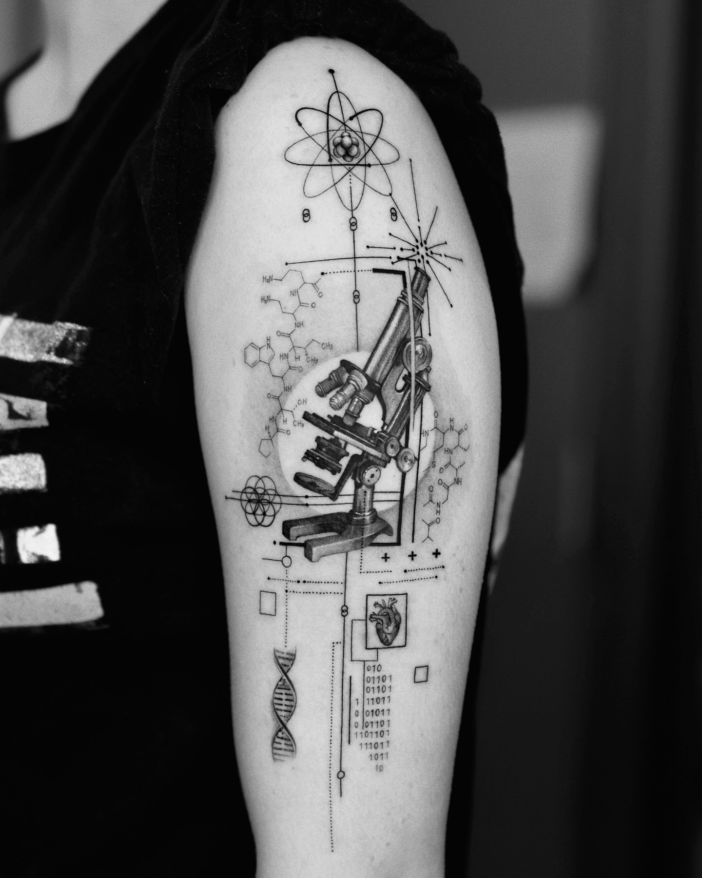 Tattoo by @gayitattoo — geometric, black_and_grey