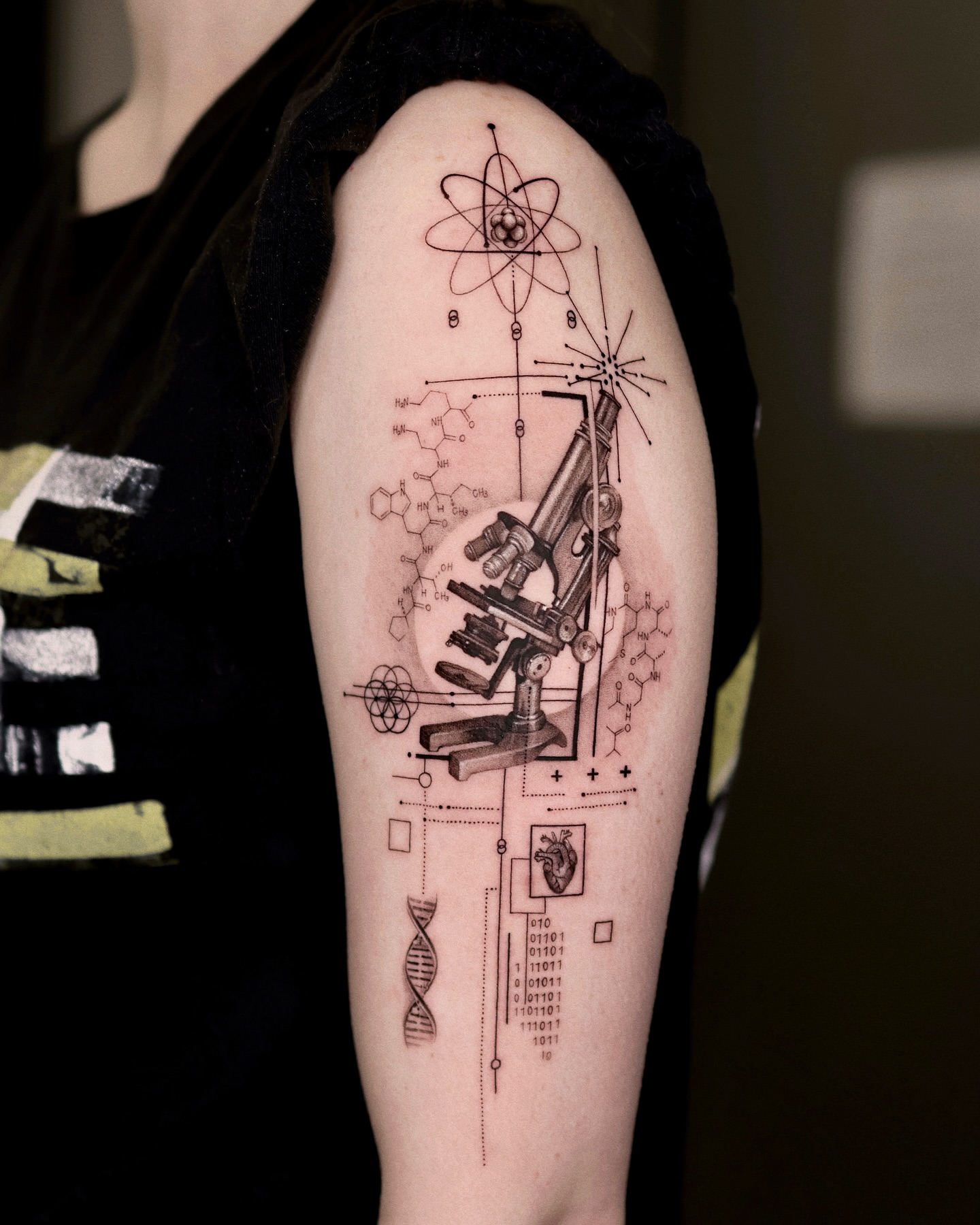 Tattoo by @gayitattoo — geometric, black_and_grey