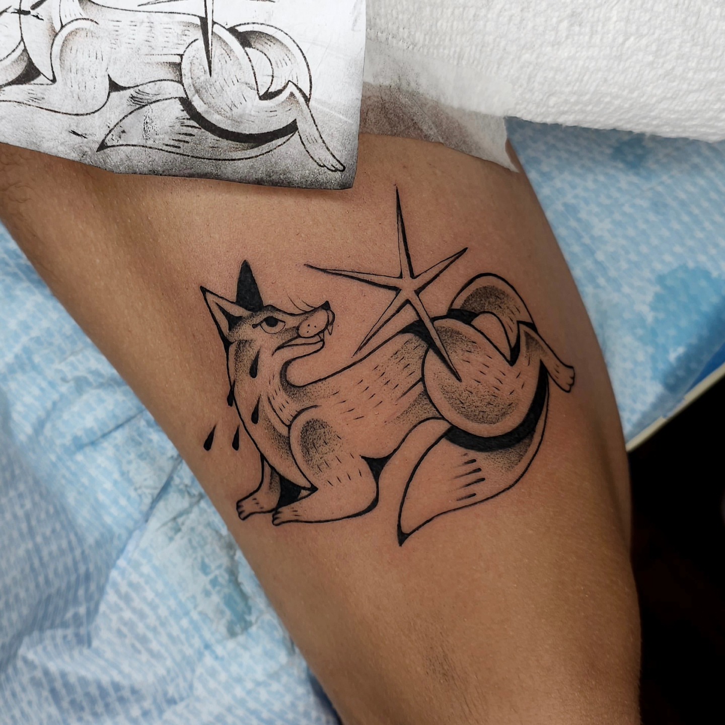 Tattoo by @hey.julieanne — black_and_grey