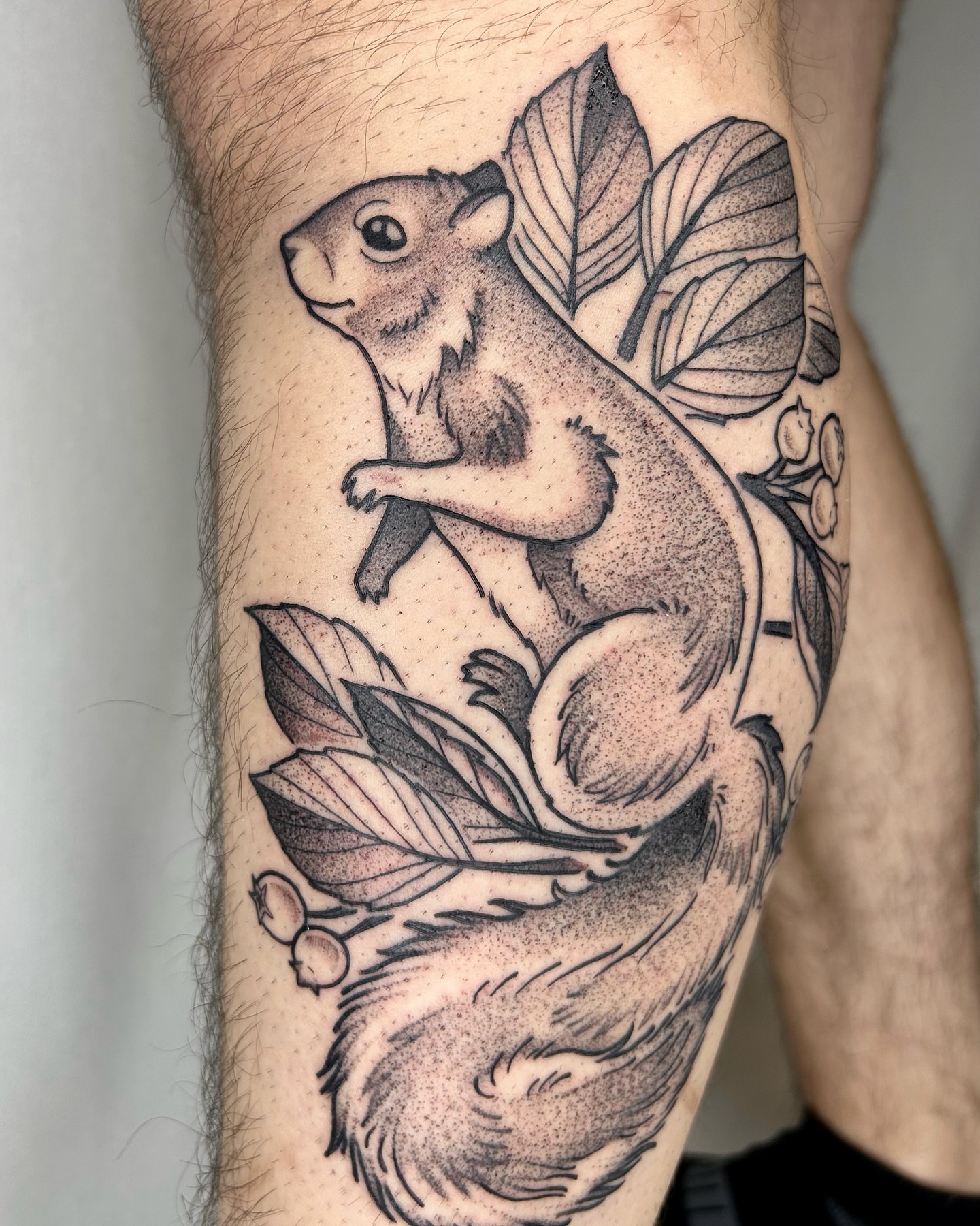 Tattoo by @cicadanymph — dotwork