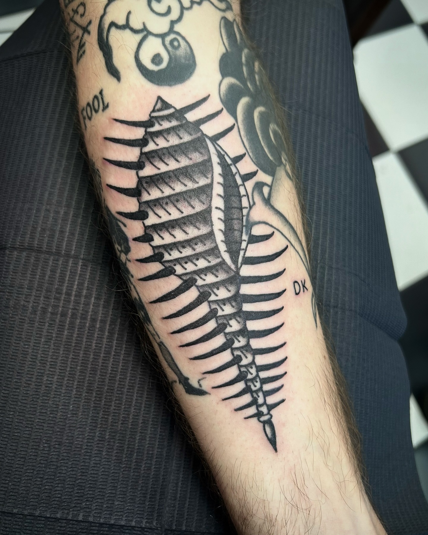 Tattoo by @paultrimbletattoo — black_and_grey