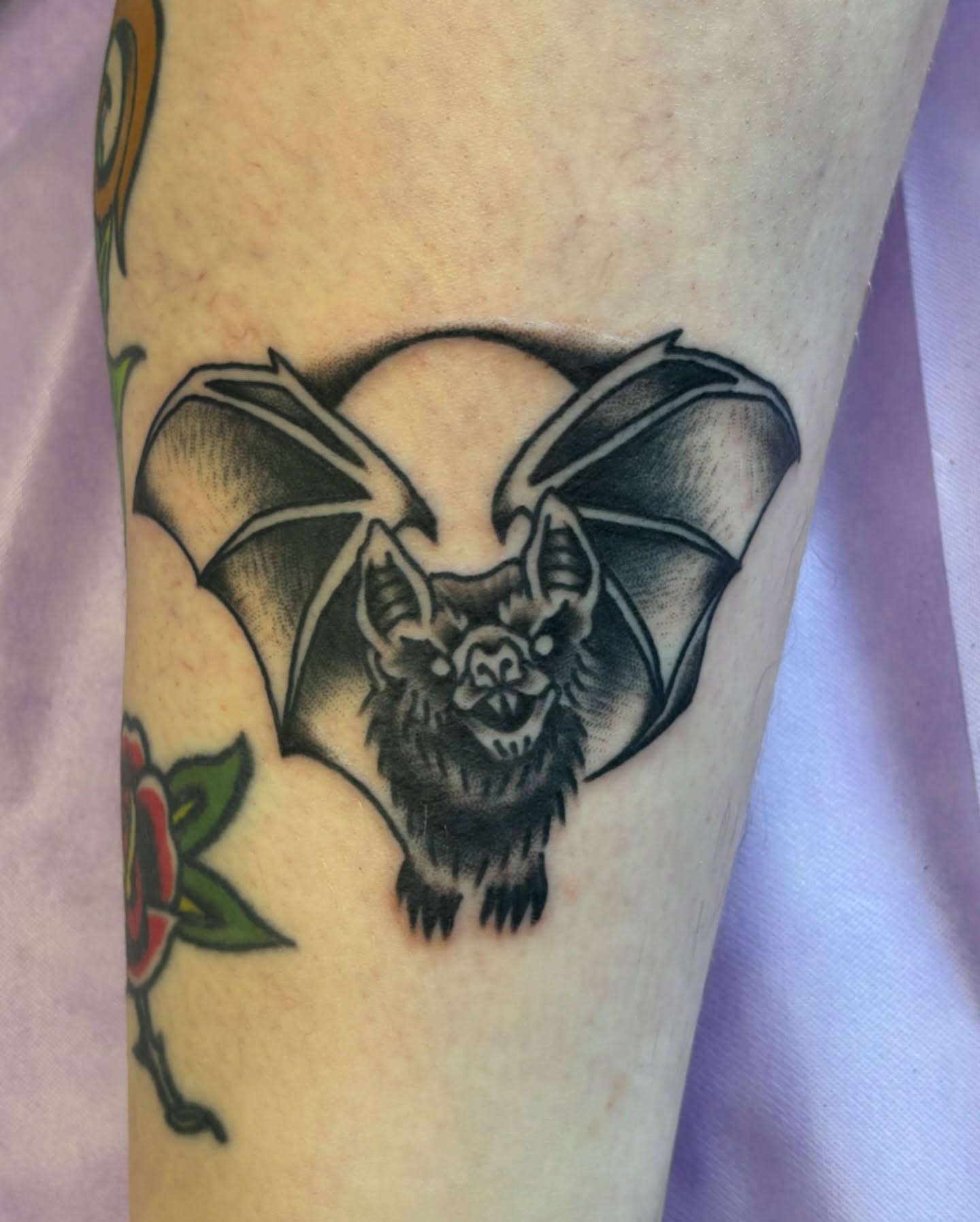 Tattoo by @xwoodlandcorex — black_and_grey