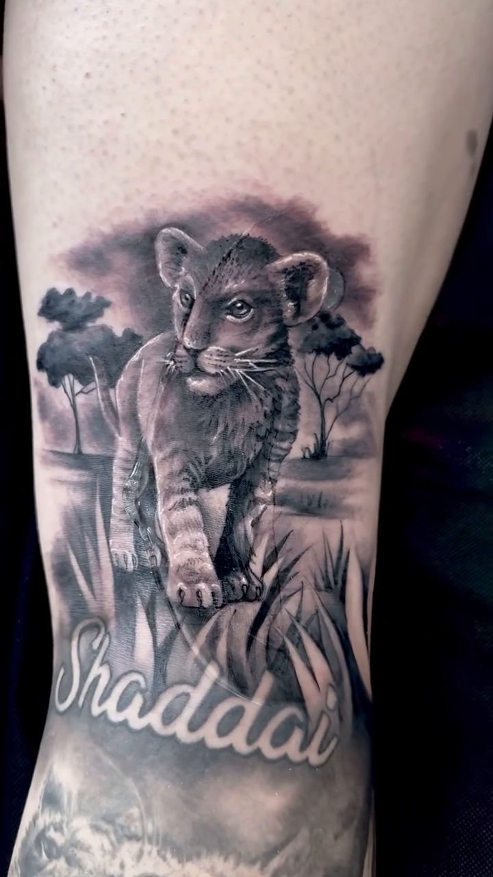 Tattoo by @carnerotattooartist — realism, black_and_grey