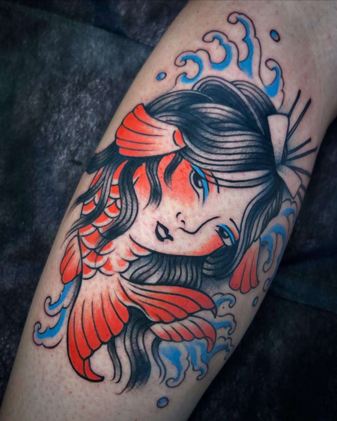 Tattoo by @katie.tattoos β japanese_irezumi, neo_traditional