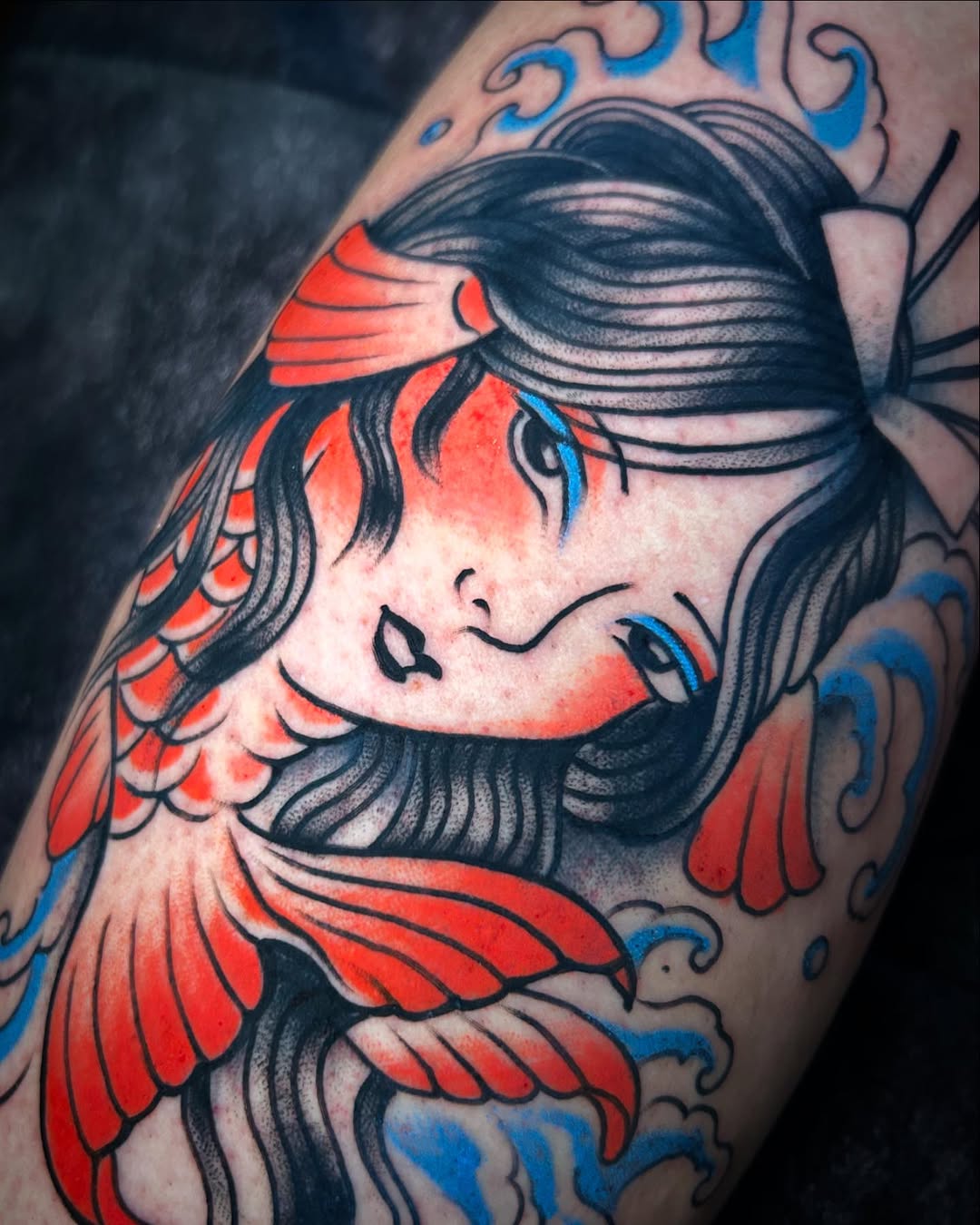 Tattoo by @katie.tattoos β japanese_irezumi, neo_traditional