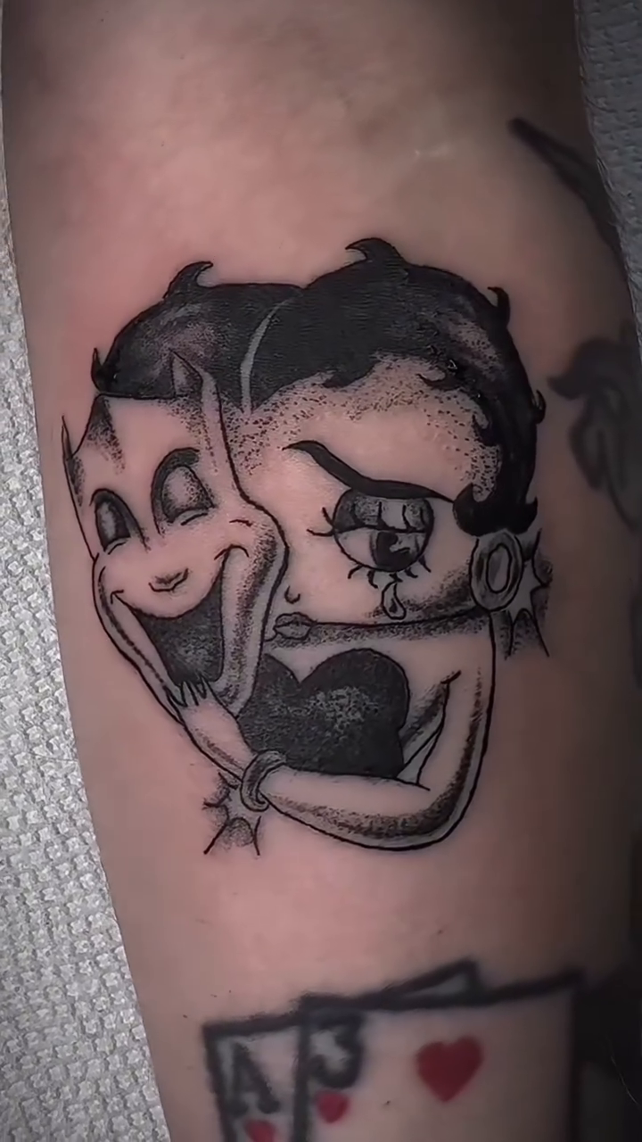 Tattoo by @mannyramirezart — black_and_grey, neo_traditional