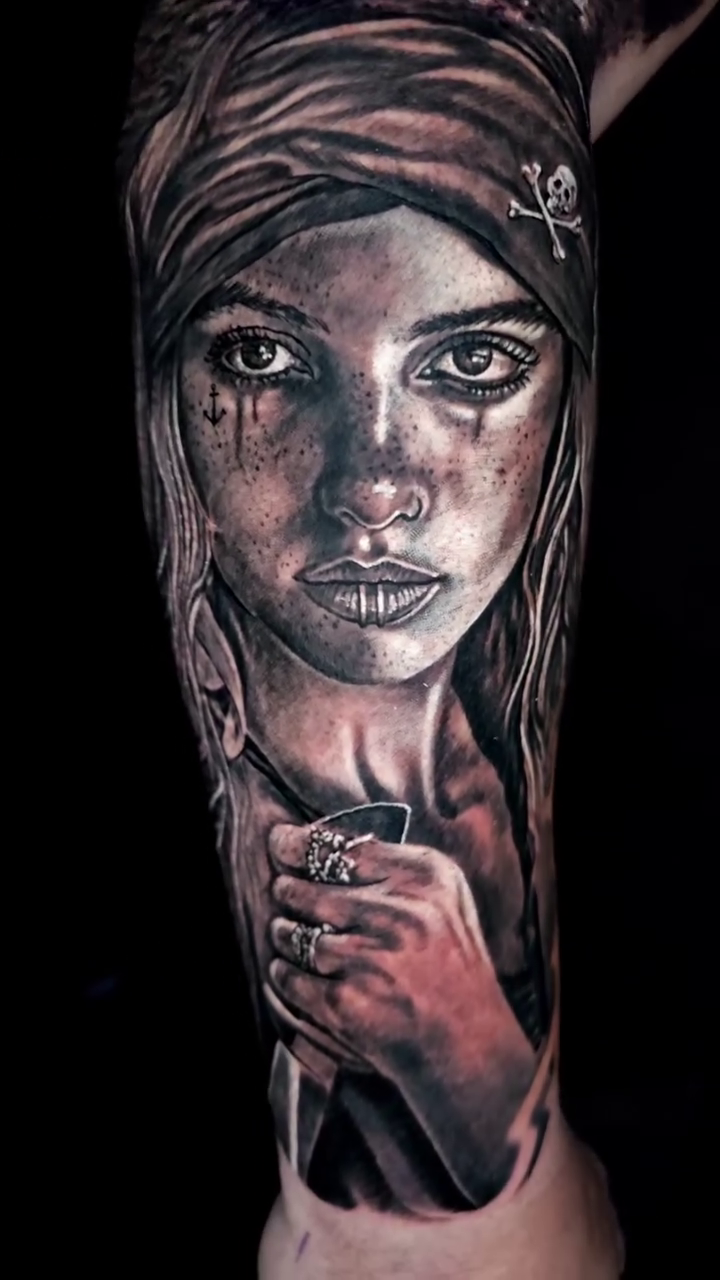 Tattoo by @47inked — realism, black_and_grey