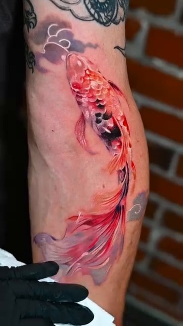 Tattoo by @sentimental_laundry — japanese_irezumi, watercolor
