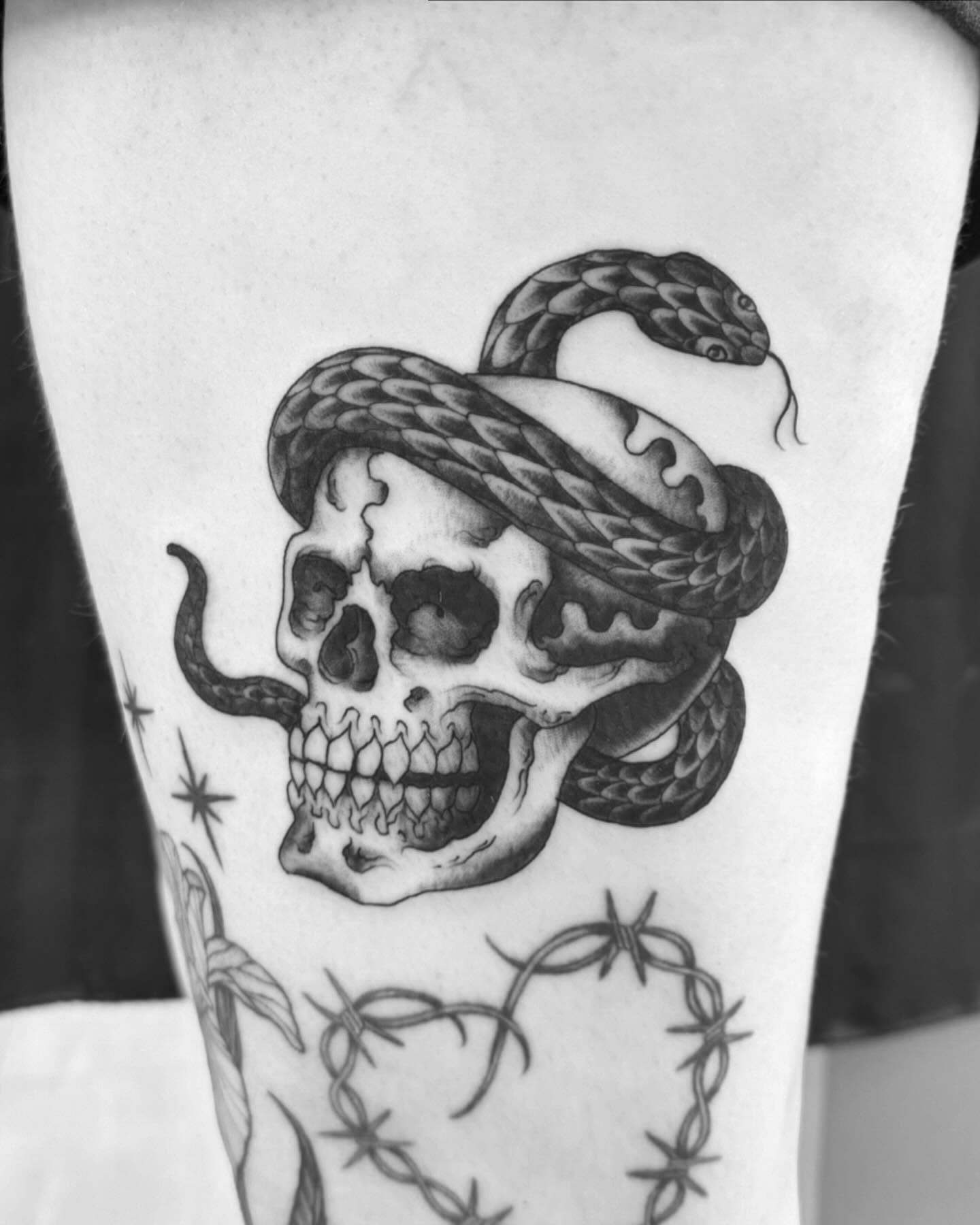 Tattoo by @blackworkboston — black_and_grey, realism