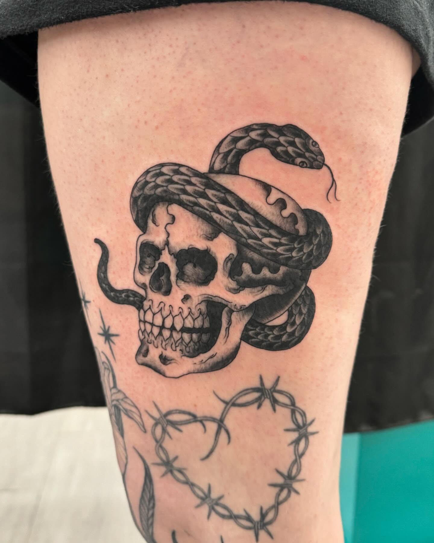 Tattoo by @blackworkboston — black_and_grey, realism