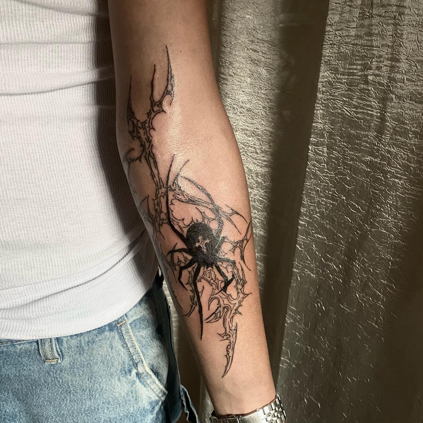 Tattoo by @sangresuciia — black_and_grey
