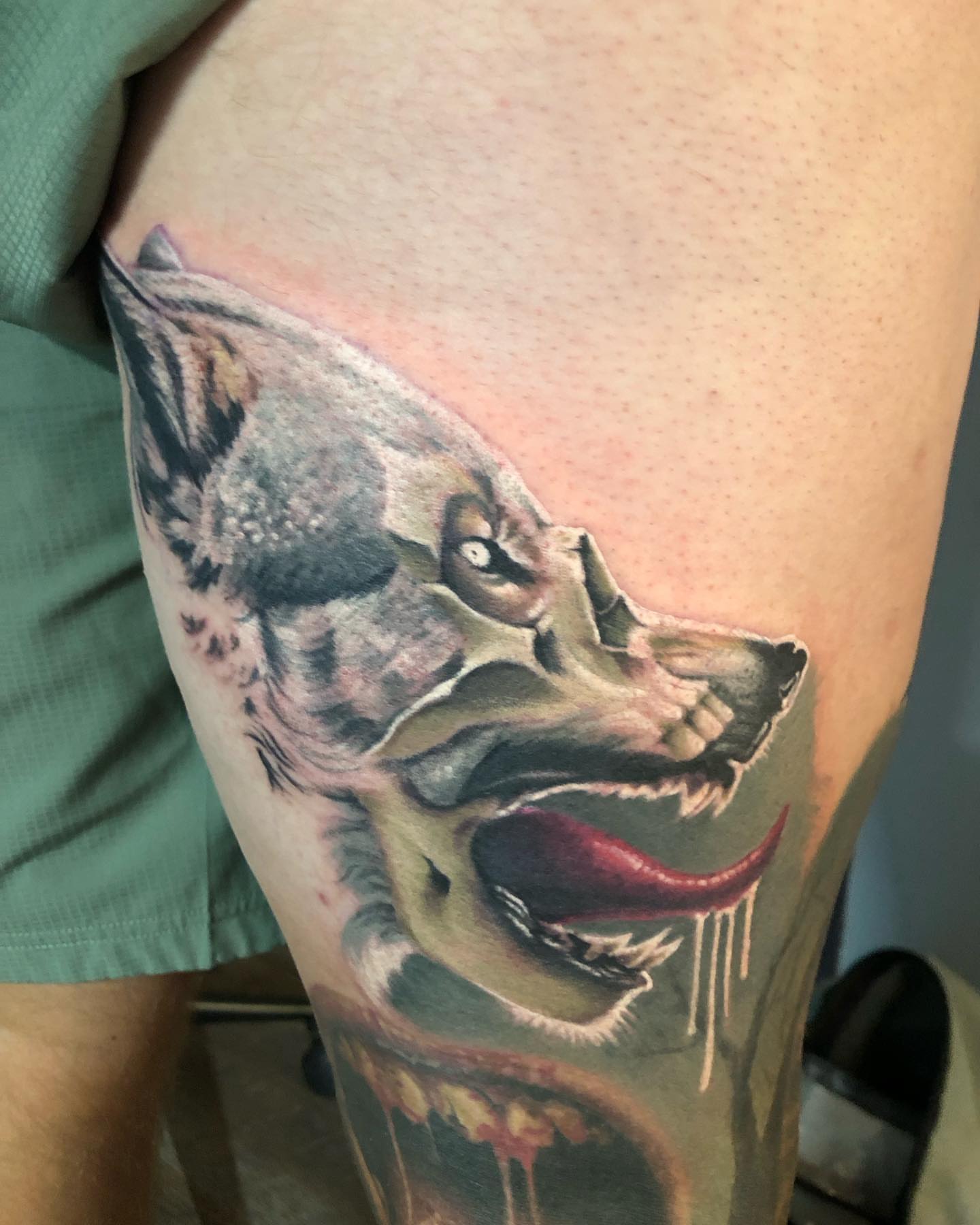 Tattoo by @davehandlebarclarke — realism, dark_realism