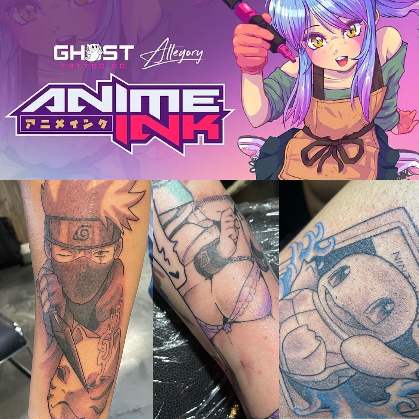 Tattoo by @asfk.art — anime