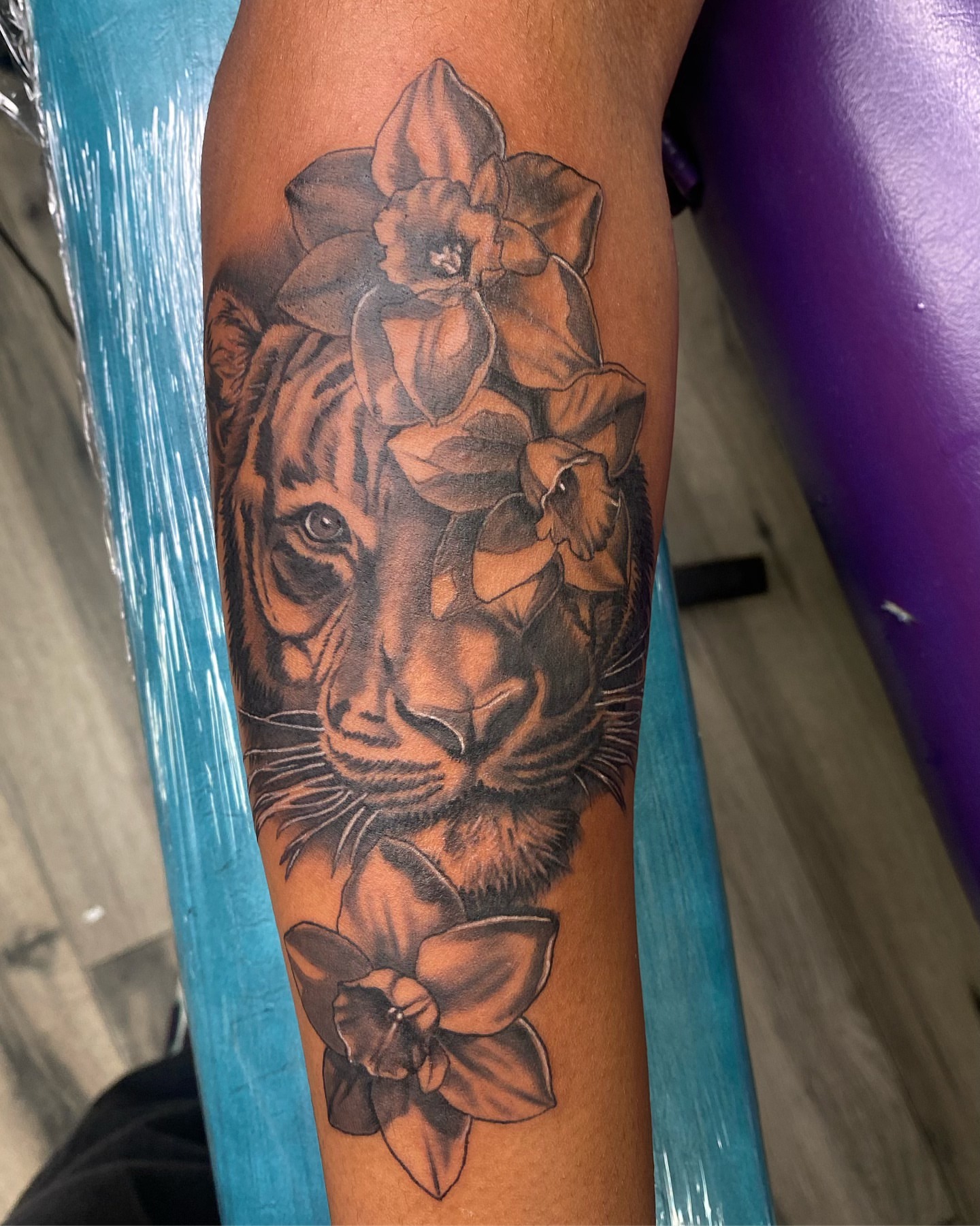 Tattoo by @cofaxtattoos — realism, black_and_grey