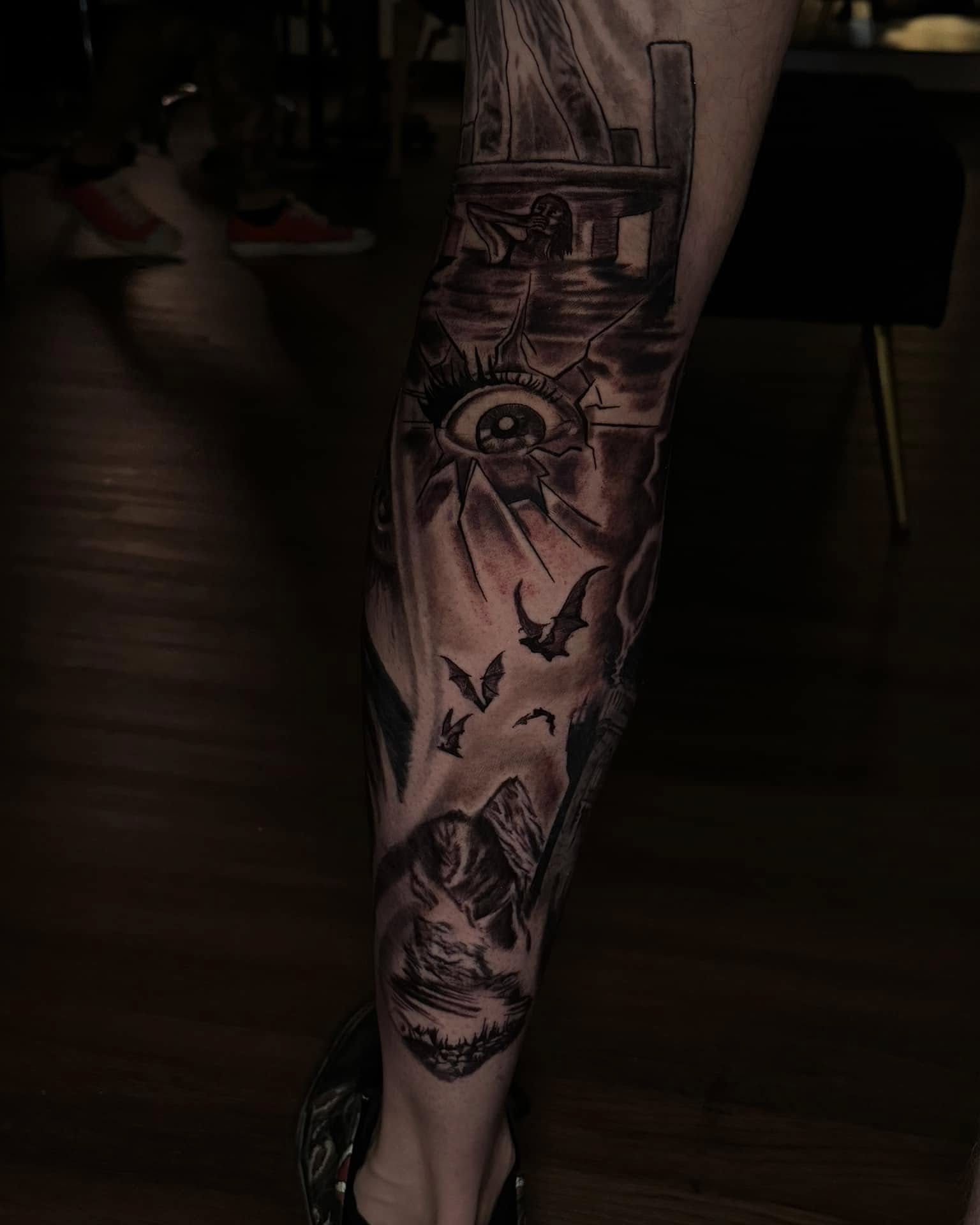 Tattoo by @beccactattoos — black_and_grey, realism