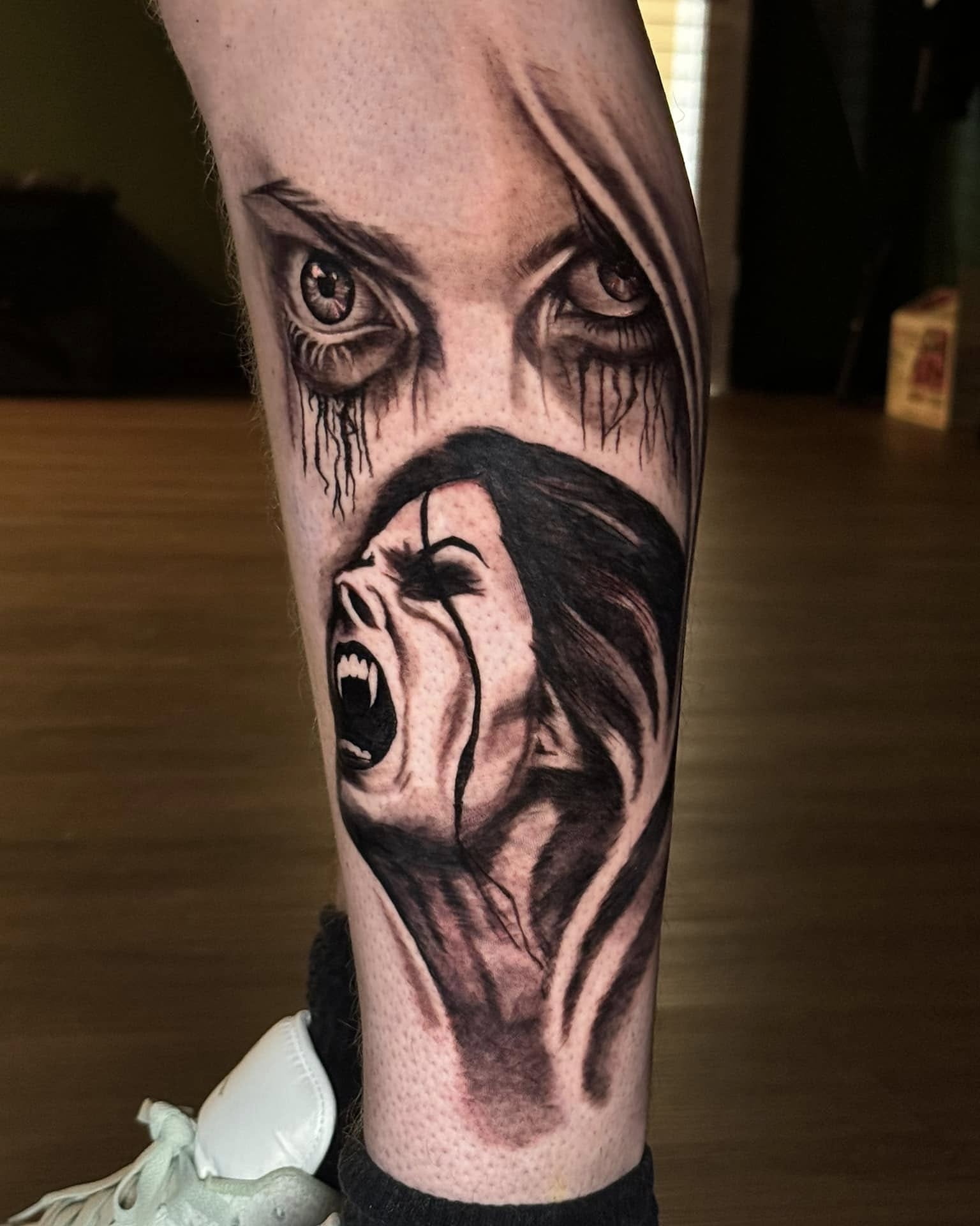 Tattoo by @beccactattoos — realism, dark_realism