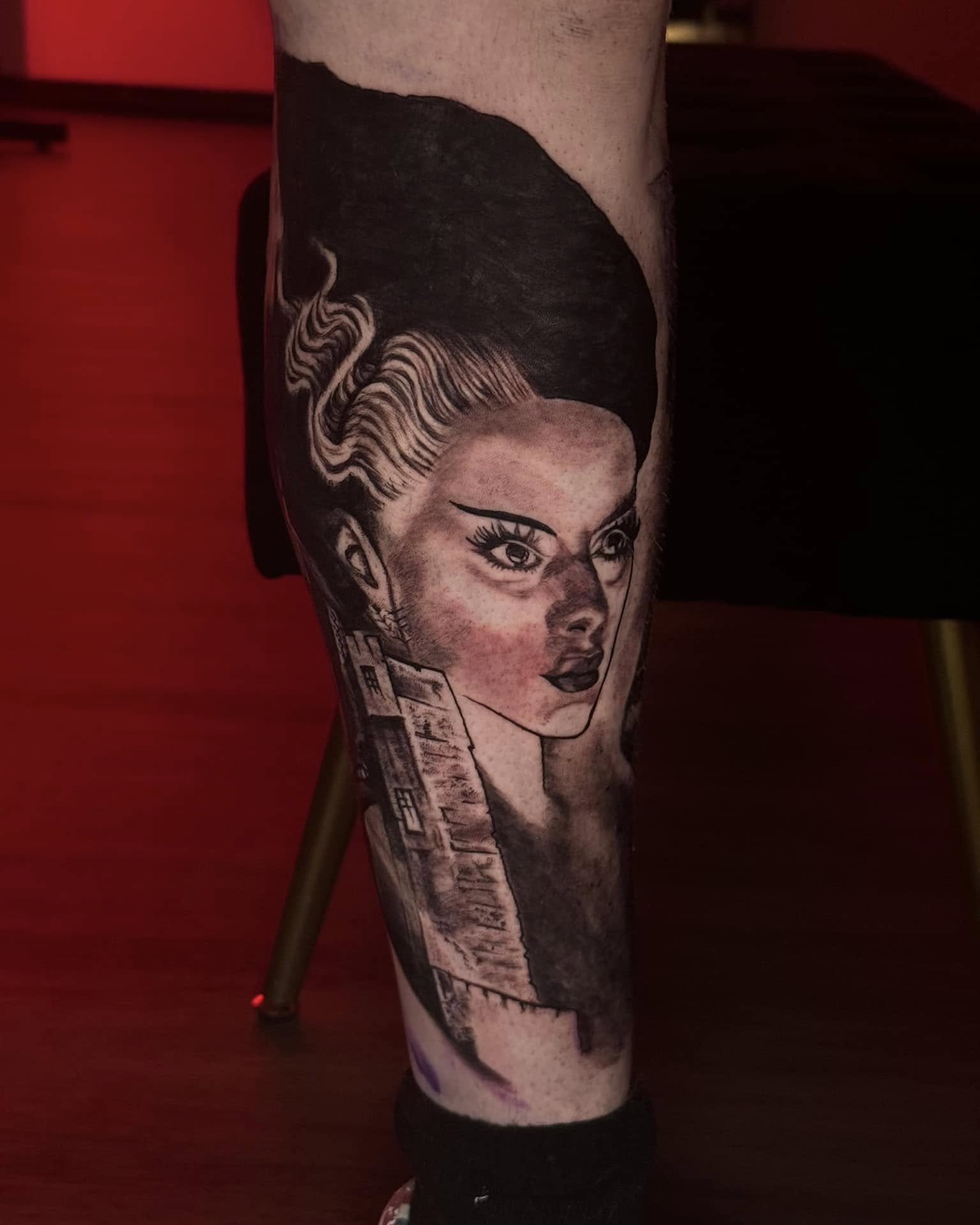Tattoo by @beccactattoos — black_and_grey, realism