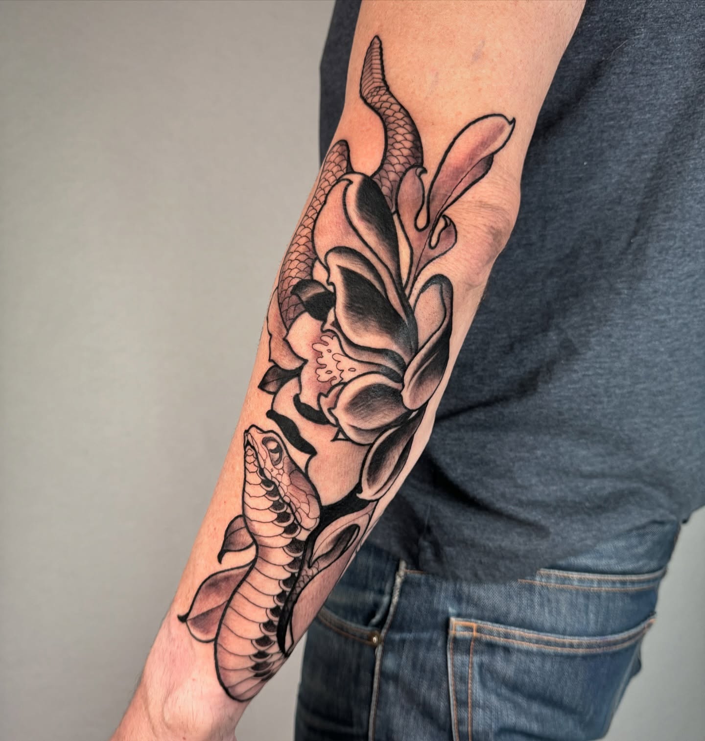 Tattoo by @doublescribbles — black_and_grey, realism