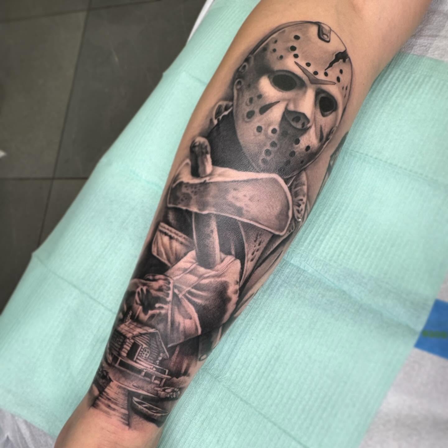 Tattoo by @ryanfuttart — black_and_grey, realism