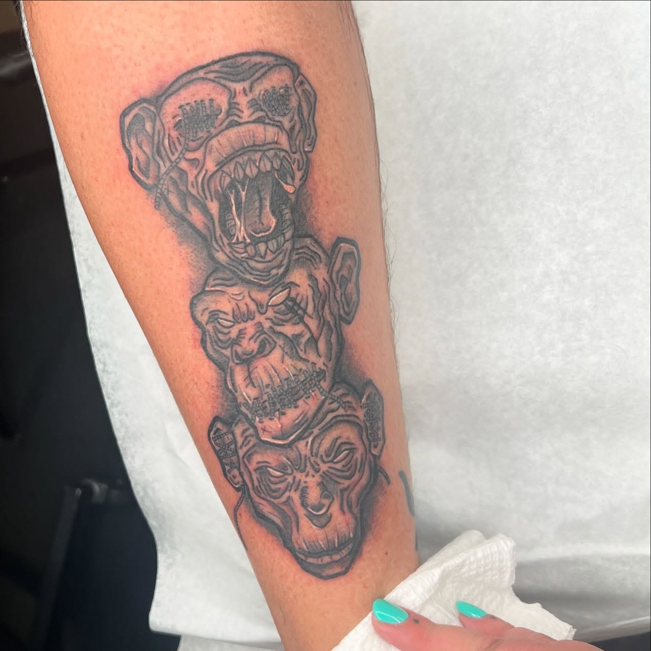 Tattoo by @tattoosbyliya — black_and_grey