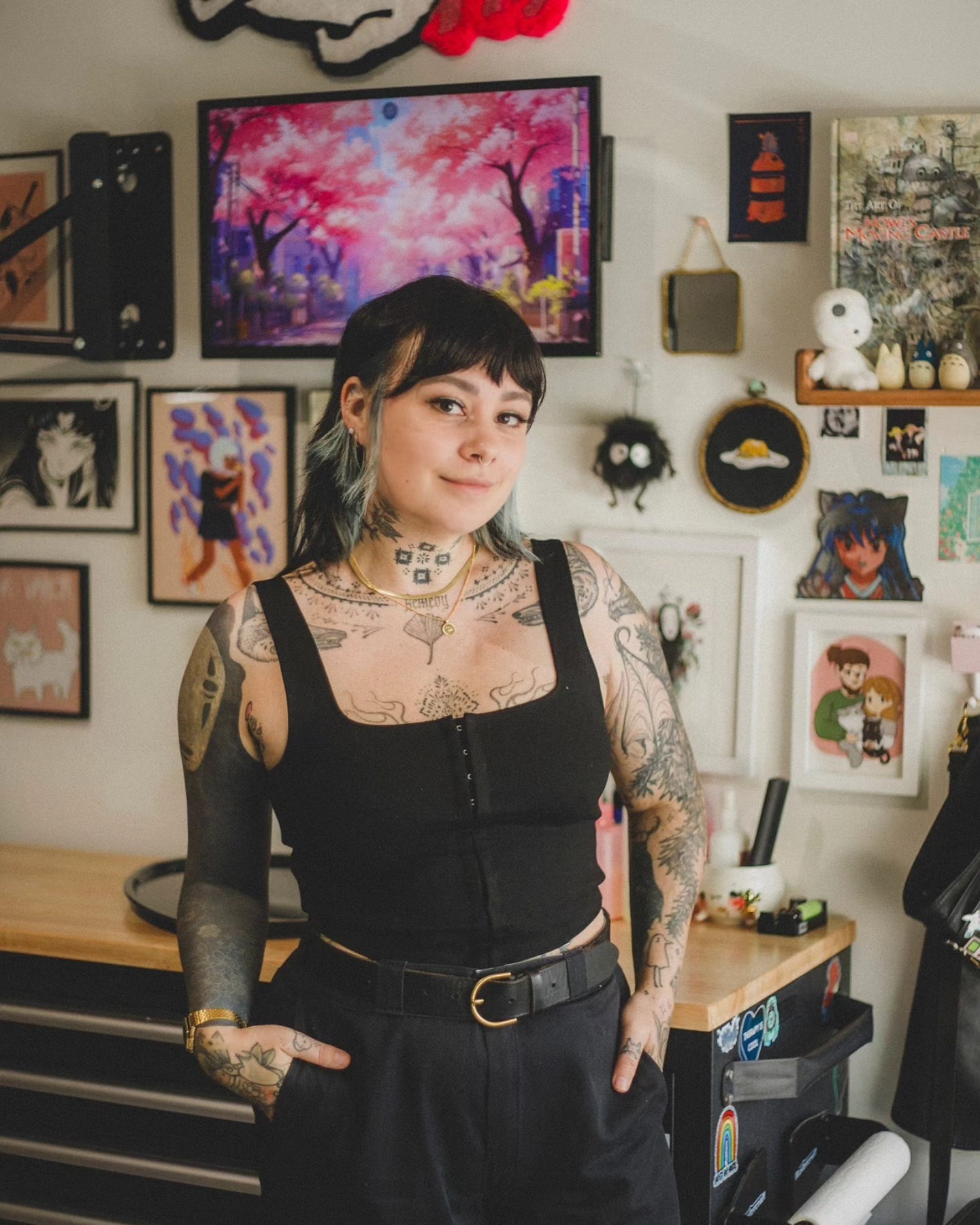 Tattoo by @savshimi — dotwork, geometric