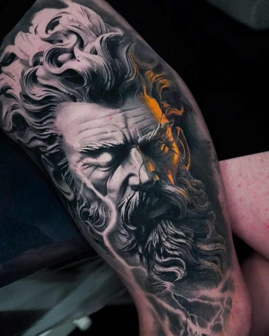 Tattoo by @umzii__tattoo β realism, black_and_grey