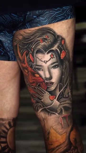 Tattoo by @felixxmtattoo — japanese_irezumi, realism