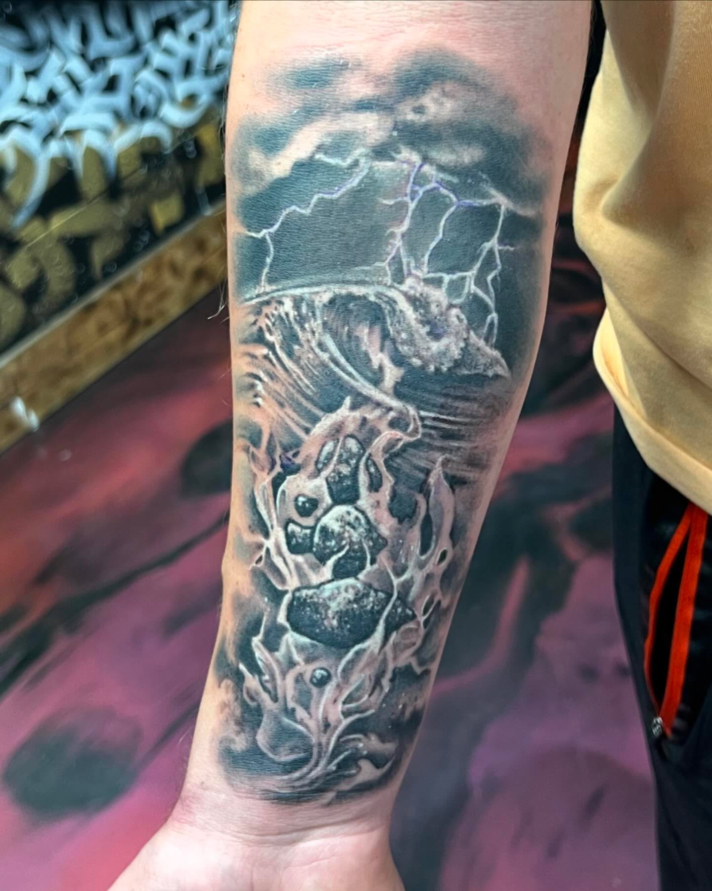 Tattoo by @relentlesley83 — black_and_grey, realism
