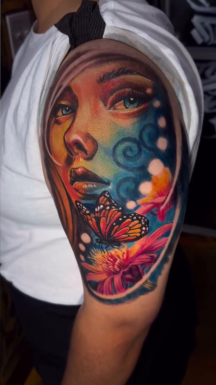 Tattoo by @jd_tattooart — realism, neo_traditional