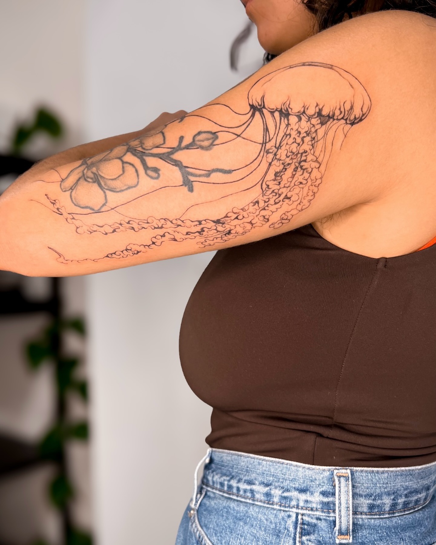 Tattoo by @dreamrealm — black_and_grey
