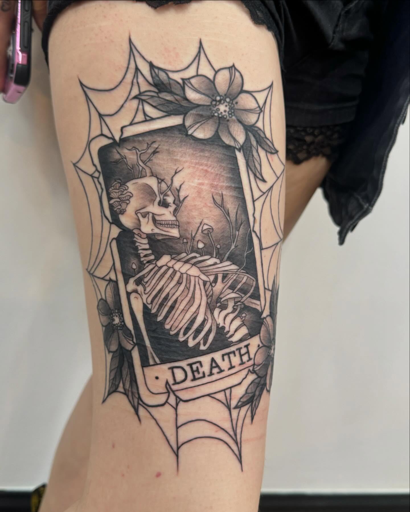 Tattoo by @gremlin.tattoos — black_and_grey