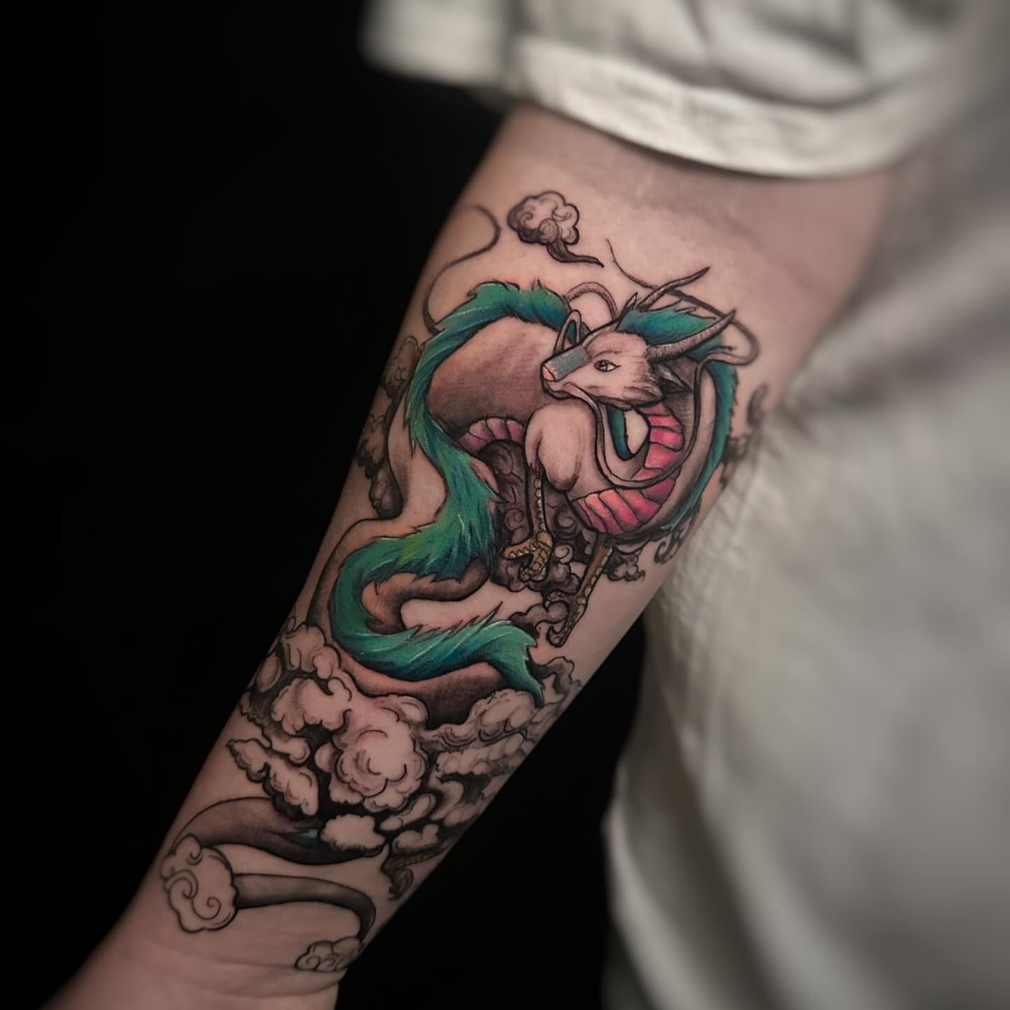 Dragon japanese irezumi tattoo on the forearm by Juan Russo