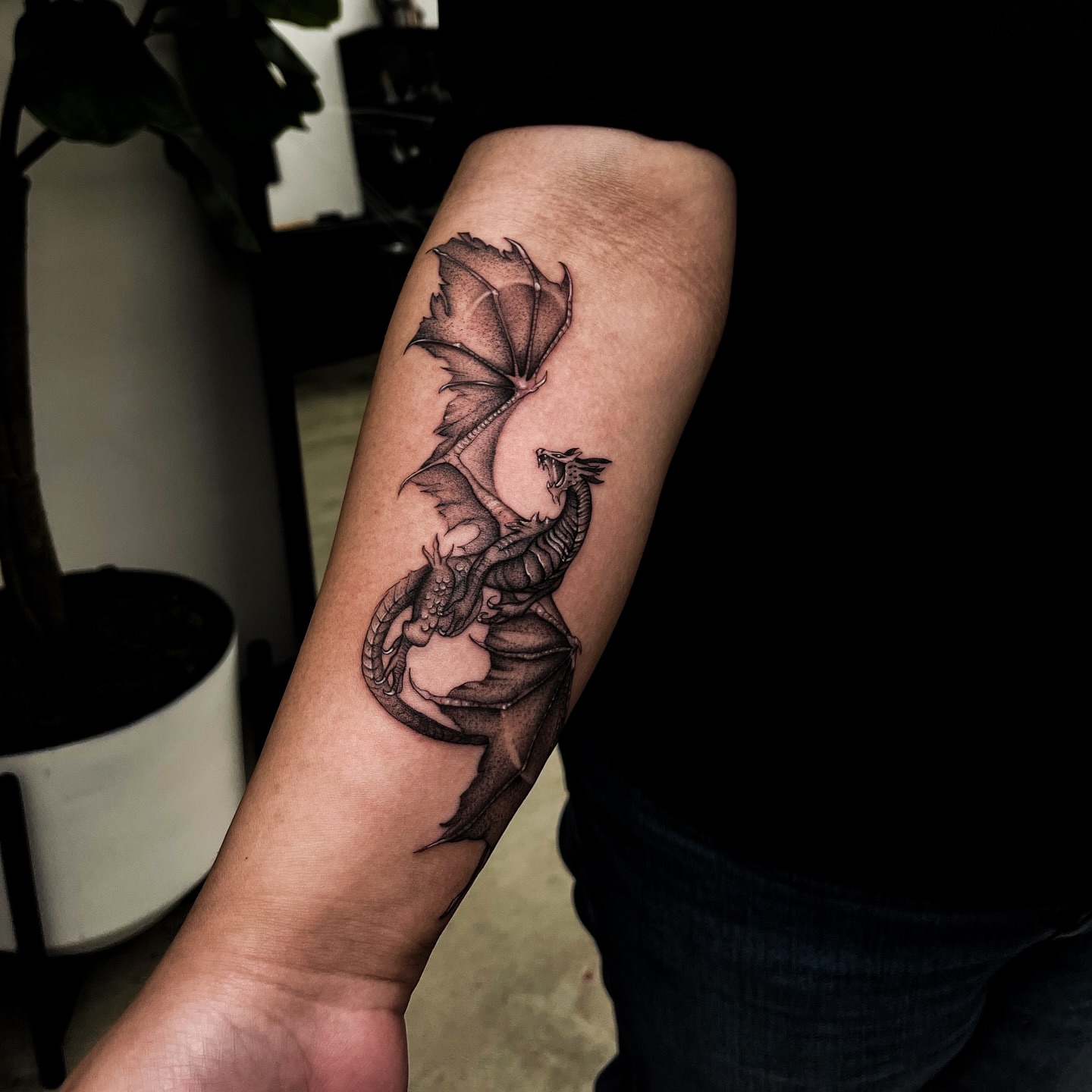Tattoo by @inkmonic — black_and_grey