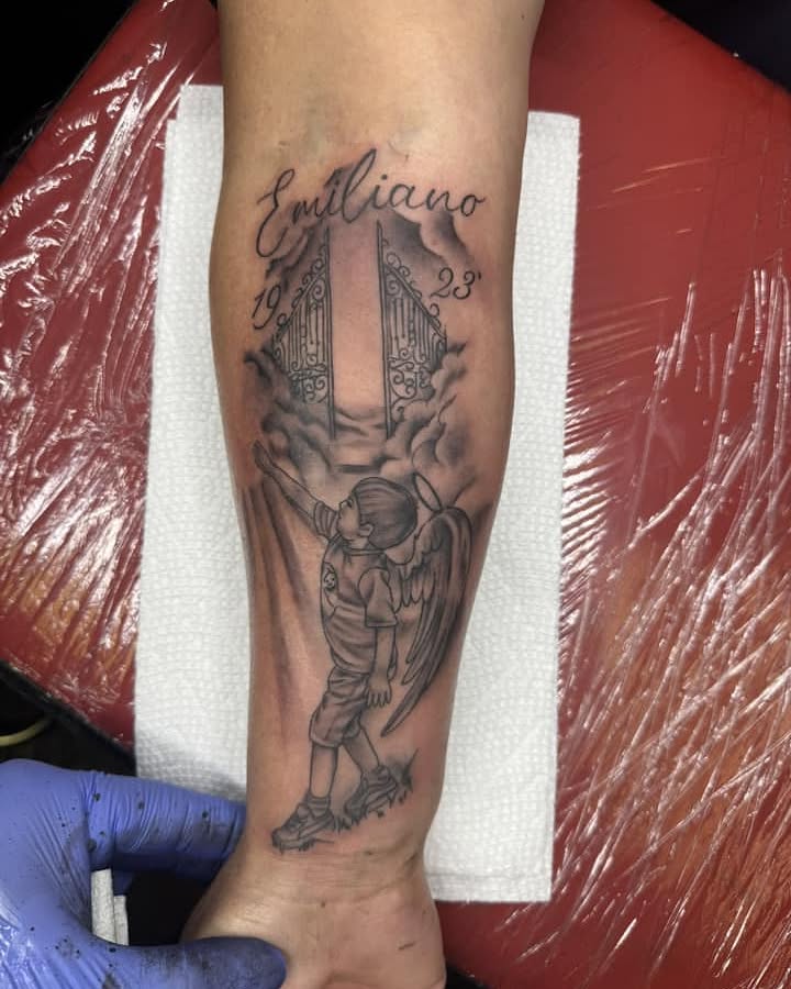 Tattoo by @ta2sbyboss — black_and_grey, realism