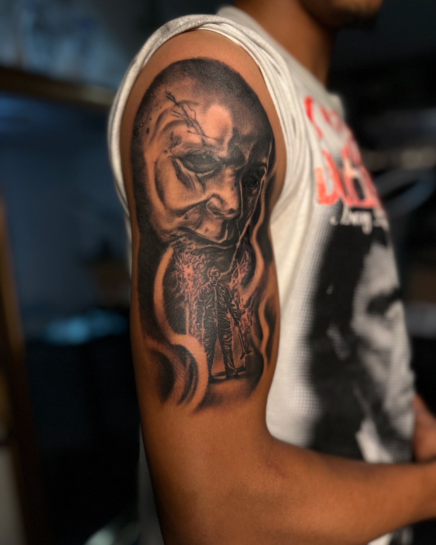 Tattoo by @trigger_tone — realism, dark_realism