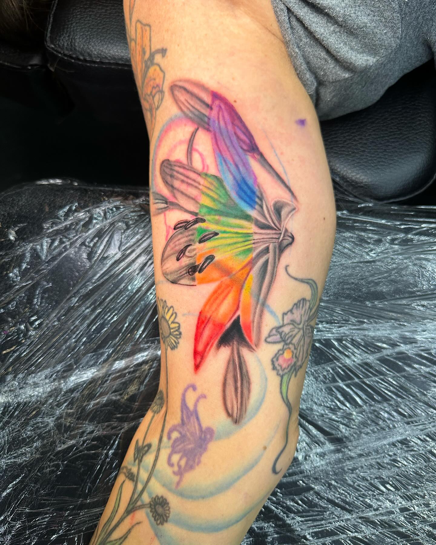 Tattoo by @d.muns_ink — watercolor