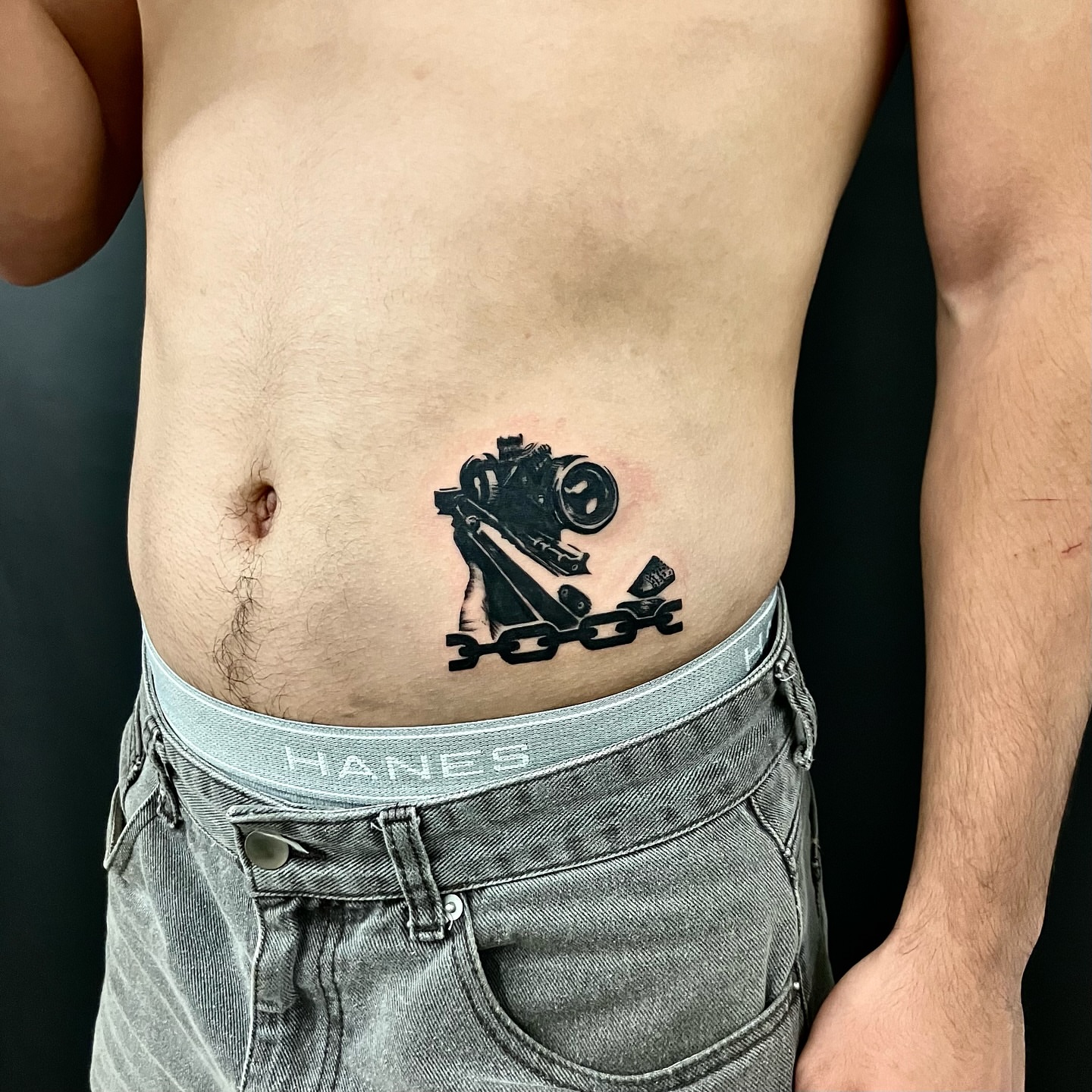 Tattoo by @stee_tt — black_and_grey