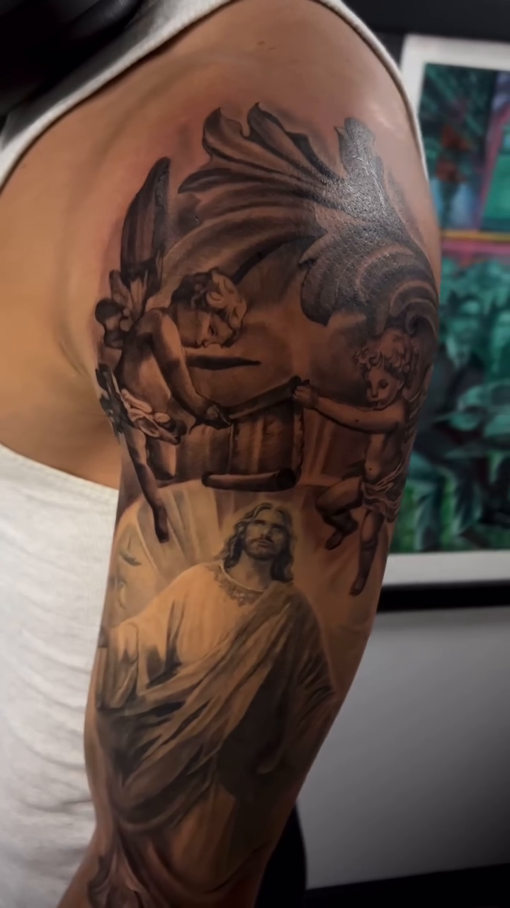 Tattoo by @the_buza — realism, black_and_grey