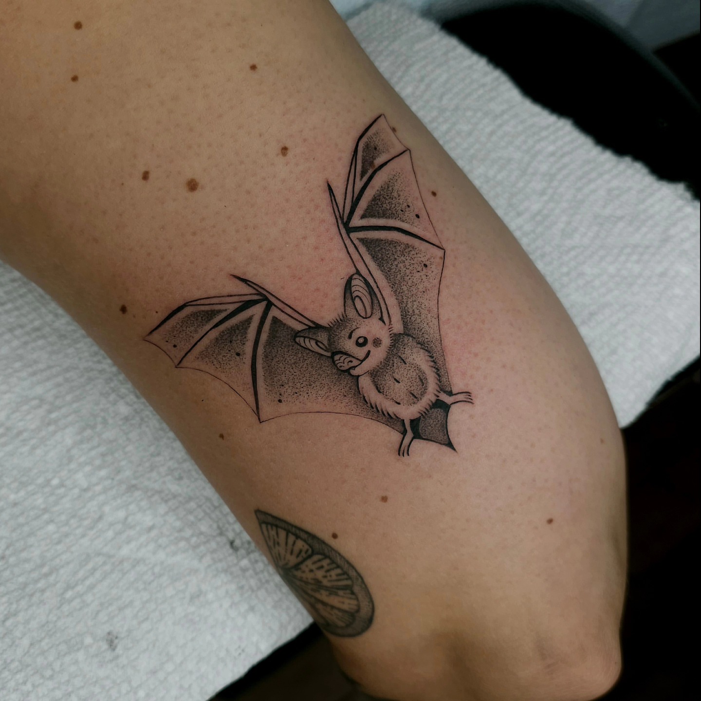 Tattoo by @hey.julieanne — dotwork