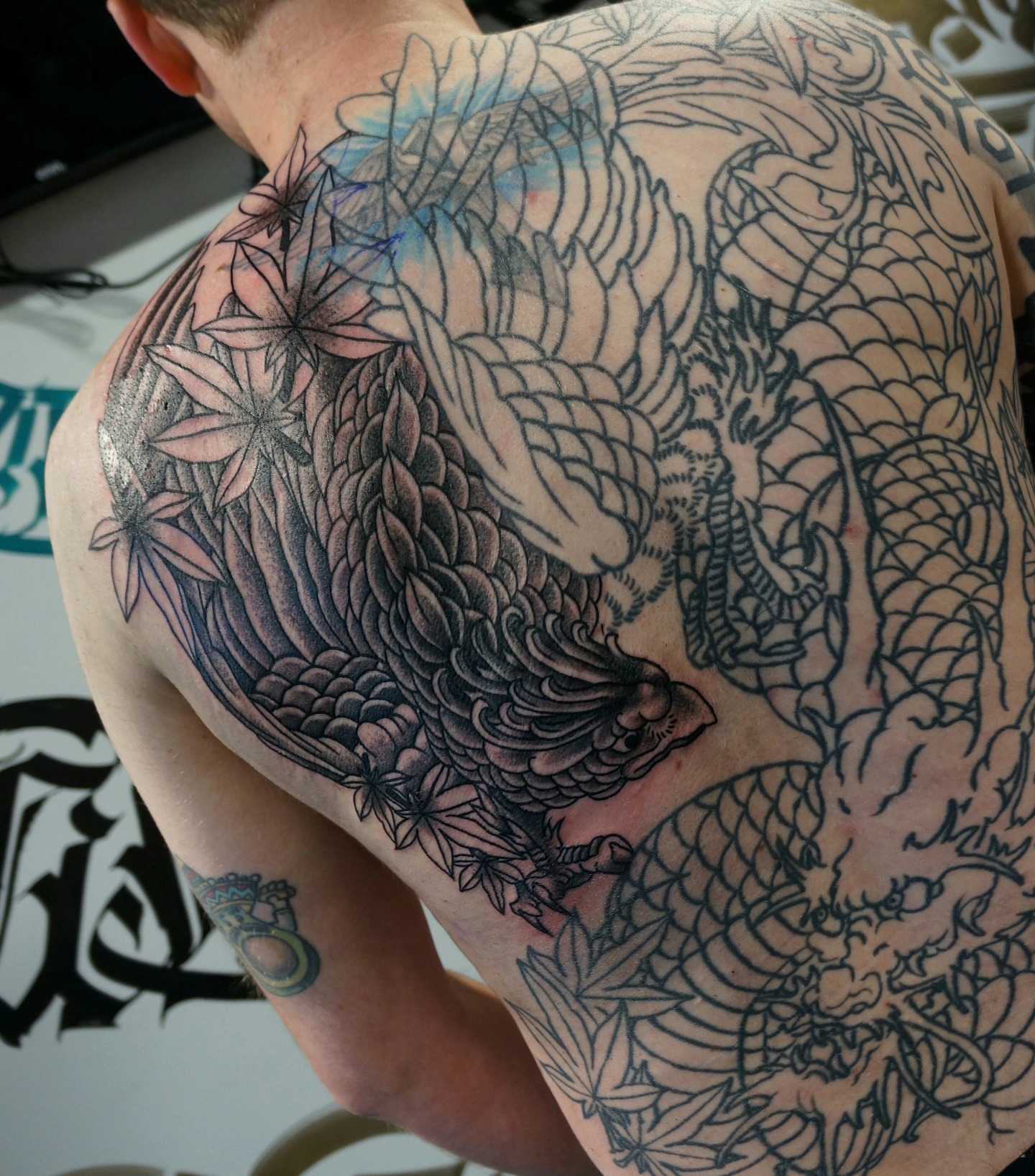 Tattoo by @saragtattoo_design β black_and_grey