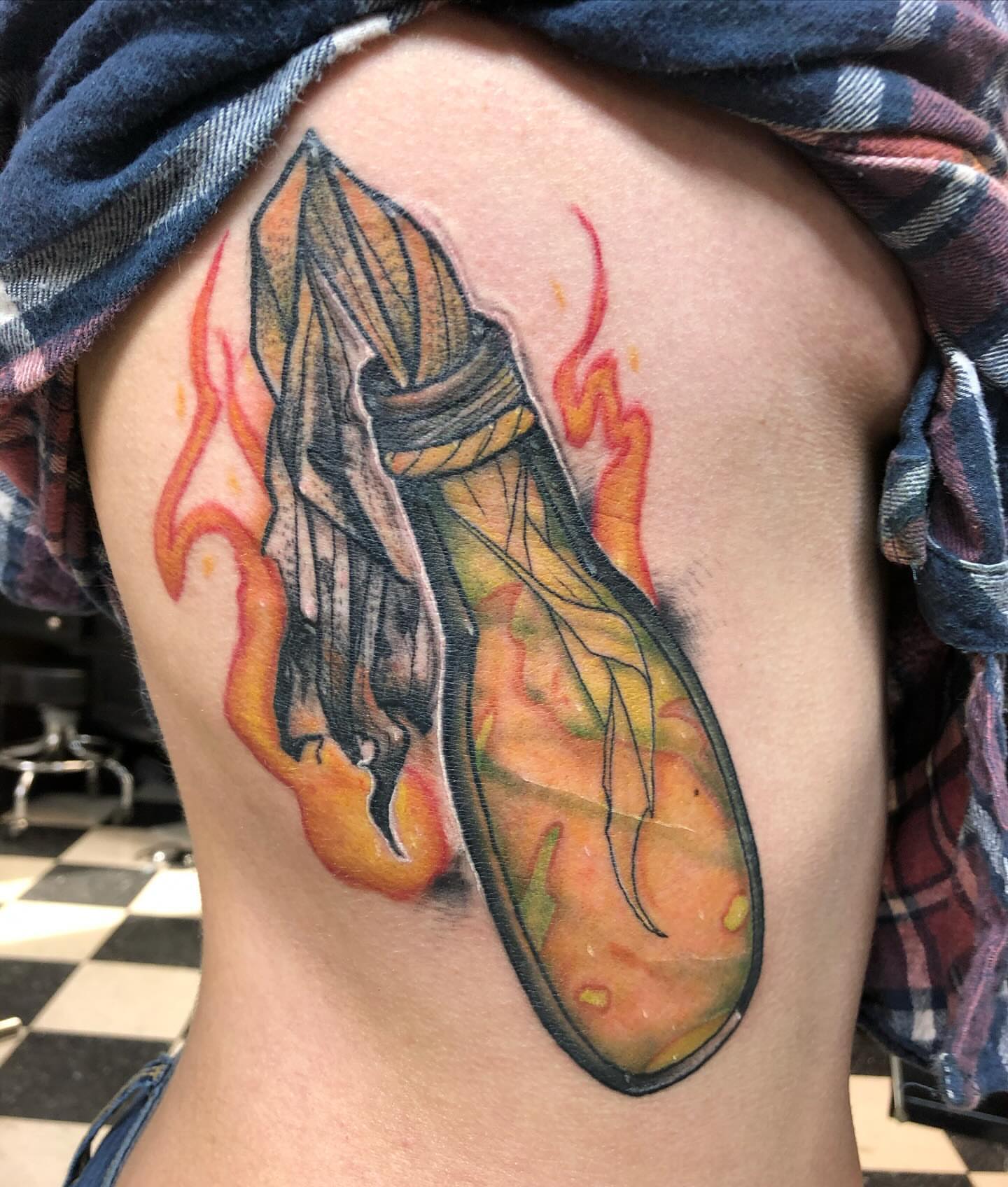 Tattoo by @theclovengnome — realism, dotwork