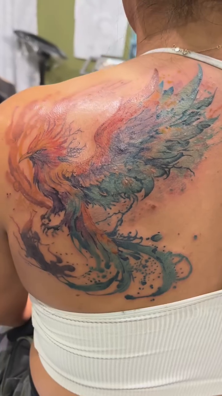 Tattoo by @vudoo_tattoo — realism, watercolor