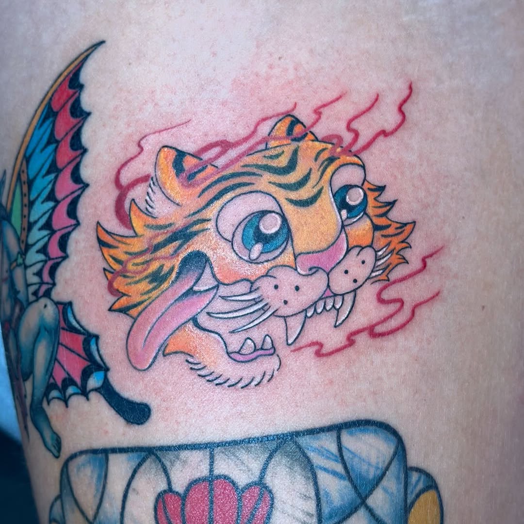 Tattoo by @purrsimmon — new_school